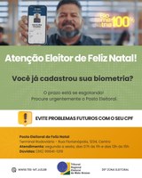 BIOMETRIA 100% – Eleitores de Feliz Natal devem cadastrar biometria para evitar problemas futuros