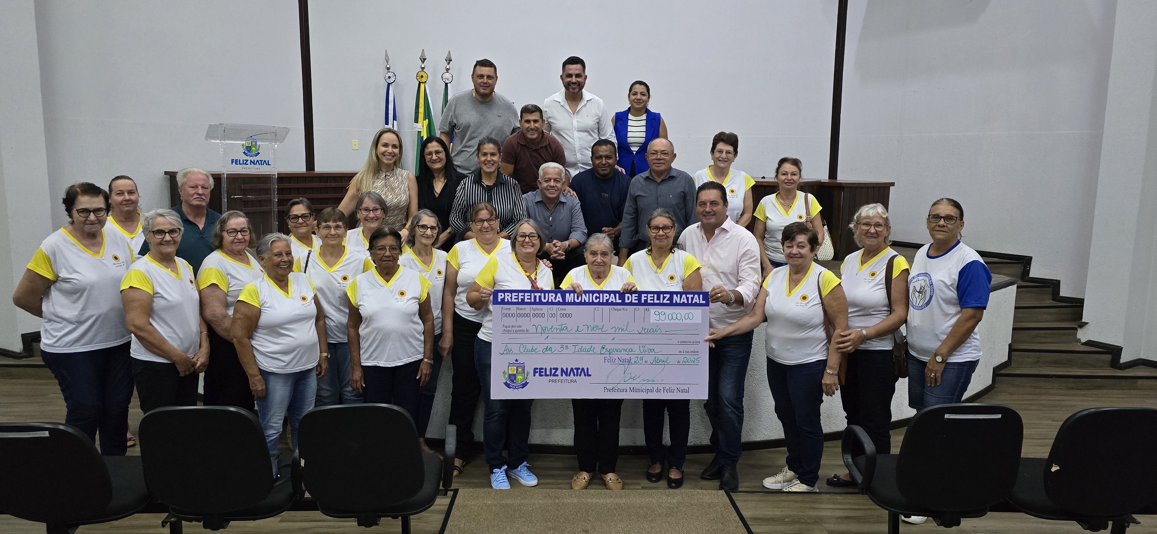 Emenda impositiva beneficia associação Clube da 3ª Idade Esperança Viva