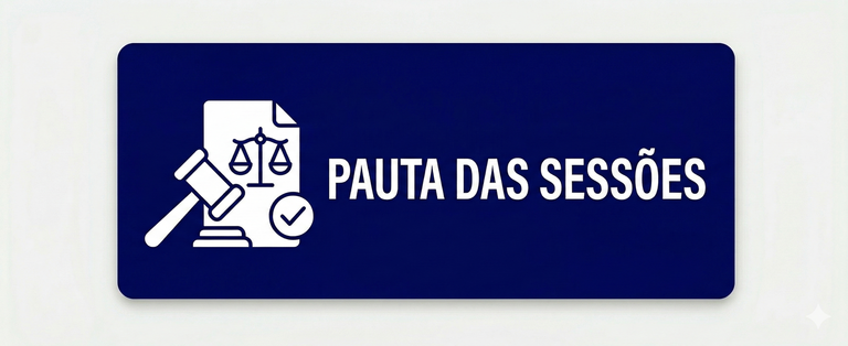 PAUTA DAS SESSOES