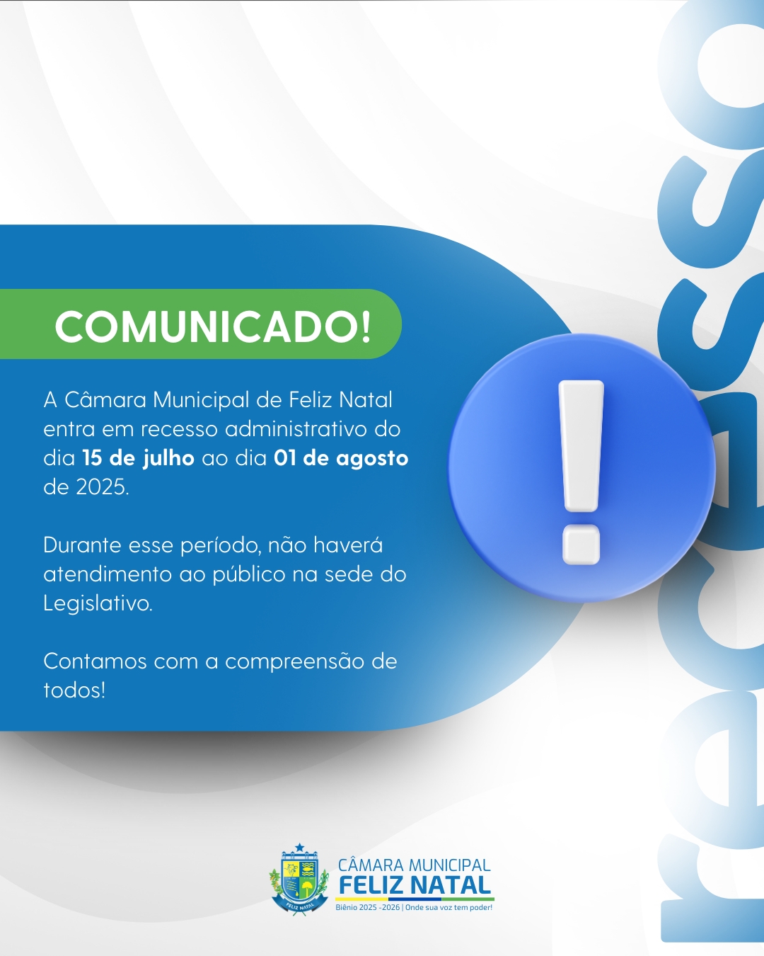 Instagram Post Comunicado Simples Azul e Branco.jpg